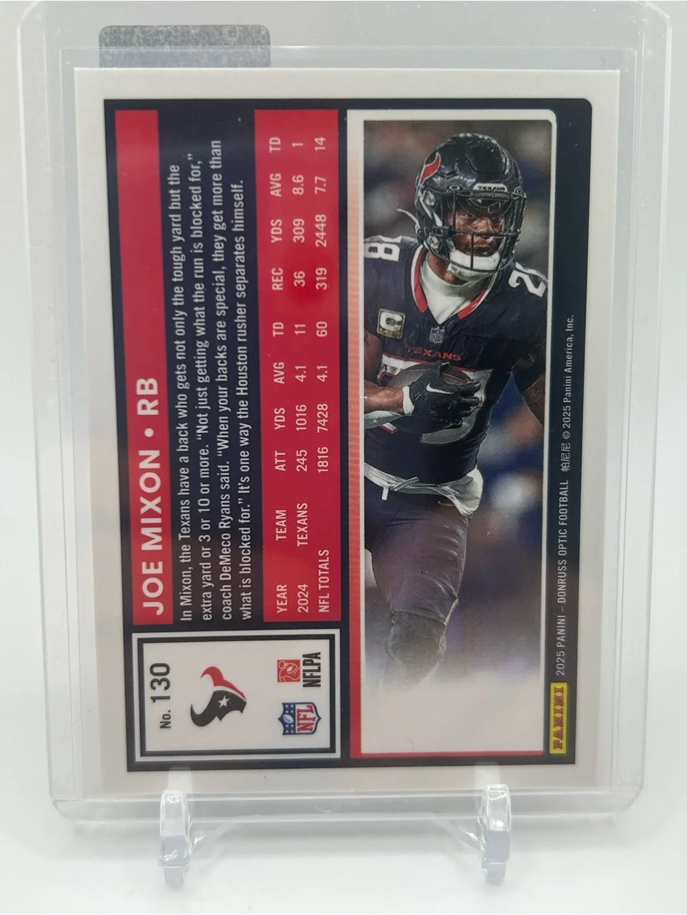 Joe Mixon Houston Texans Football Trading Card 🏈